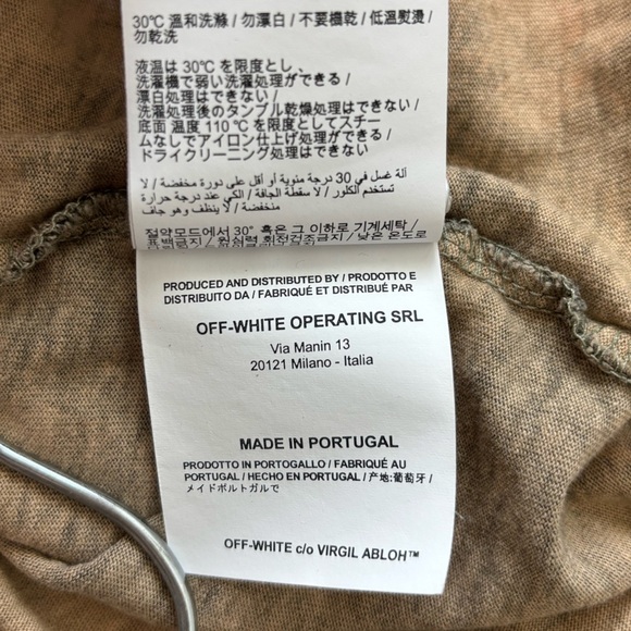 Off-White Khaki Paintbrush Camo Oversized T-Shirt - Picture 9 of 16